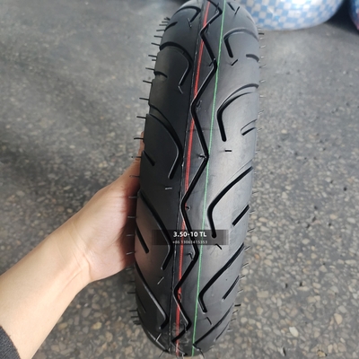 35% bis 45% Gummigehalt Rohrloser Reifen für Motorräder 3,50-10 350 10 mit langlebigem Material