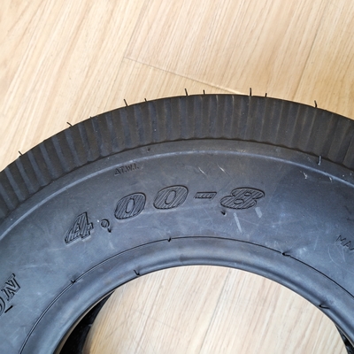Schwarz 4.00-8 Bajaj Dreirad Reifen für Motorräder aus Natur Gummi Stahl Nylon