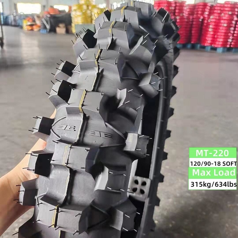 6PR/8PR Motorradwehrreifen 120/90-18 120/100-18 mit 280kpa Luftdruck