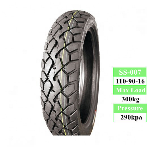 Produktionskapazität 5000 Stück pro Tag 110/90 16 Rohrloser Motorradreifen mit Reifengehäuse