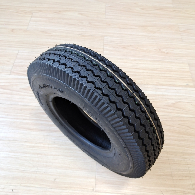 Schwarz 4.00-8 Bajaj Dreirad Reifen für Motorräder aus Natur Gummi Stahl Nylon