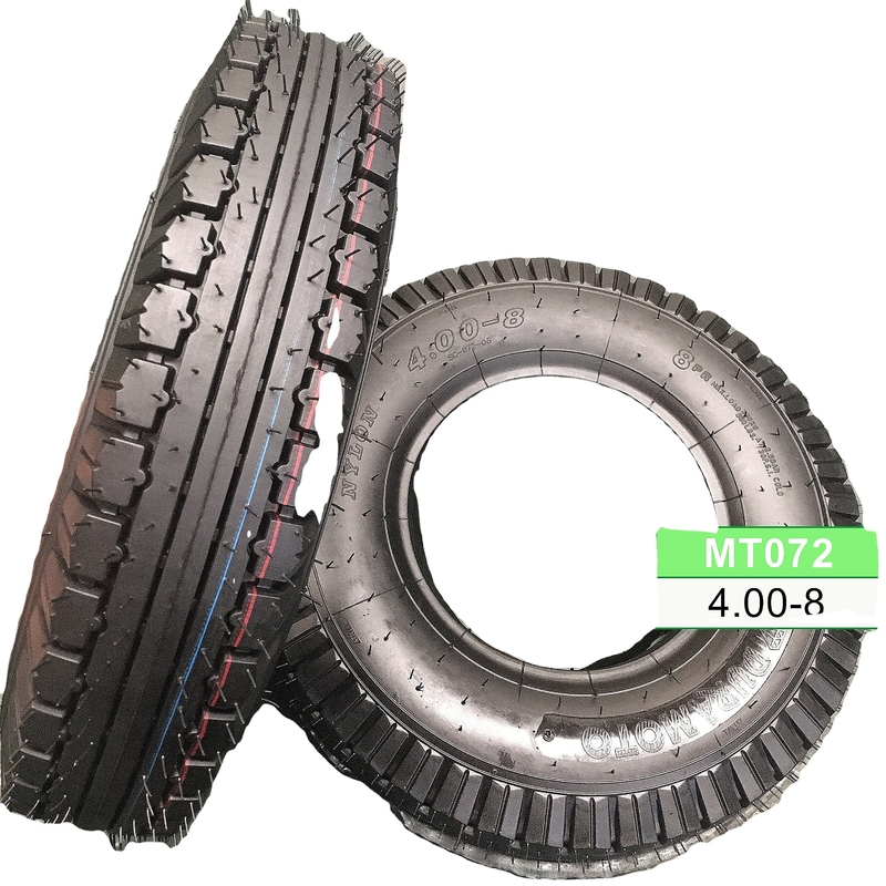 Langlebigkeit 4.00-8 Motorradreifen für Roller 6PR/8PR Ply Rating 35%-55% Gummigehalt