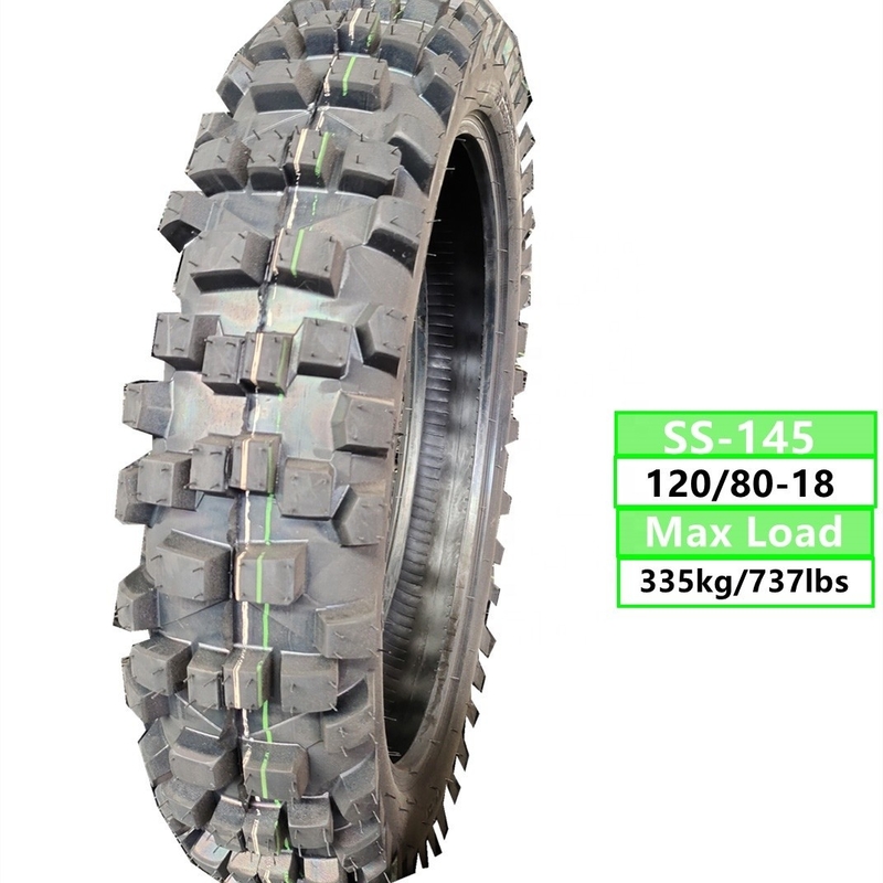 120/80-18 Motorradreifen mit einem Gummigehalt von 35% bis 45% und einem TL 6,5 kg