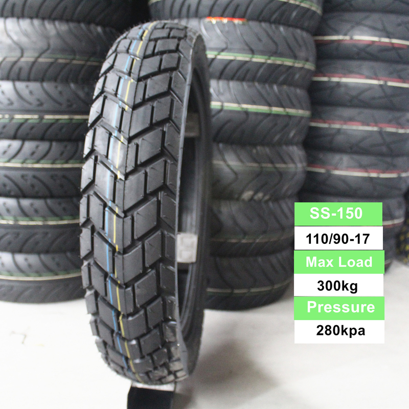 110/90-16 110/90-17 Motorradreifen und Rohrlose Reifen Super mit einem Gummigehalt von 35% bis 45%